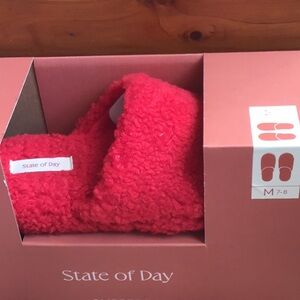 Red Slippers- Size 7/8